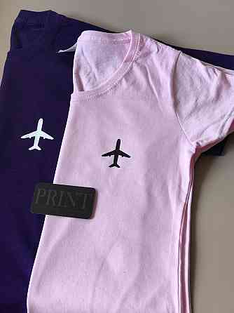 Парні футболки для хлопця та дівчини з літаком Чернівці