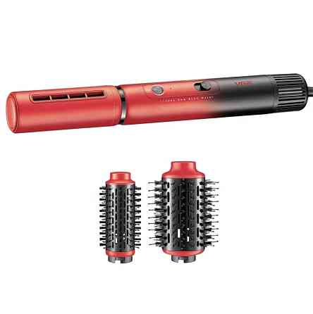Набір для волосся VGR V-489 Фен-щітка для сушіння та завивки волосся (Червоний) Вінниця