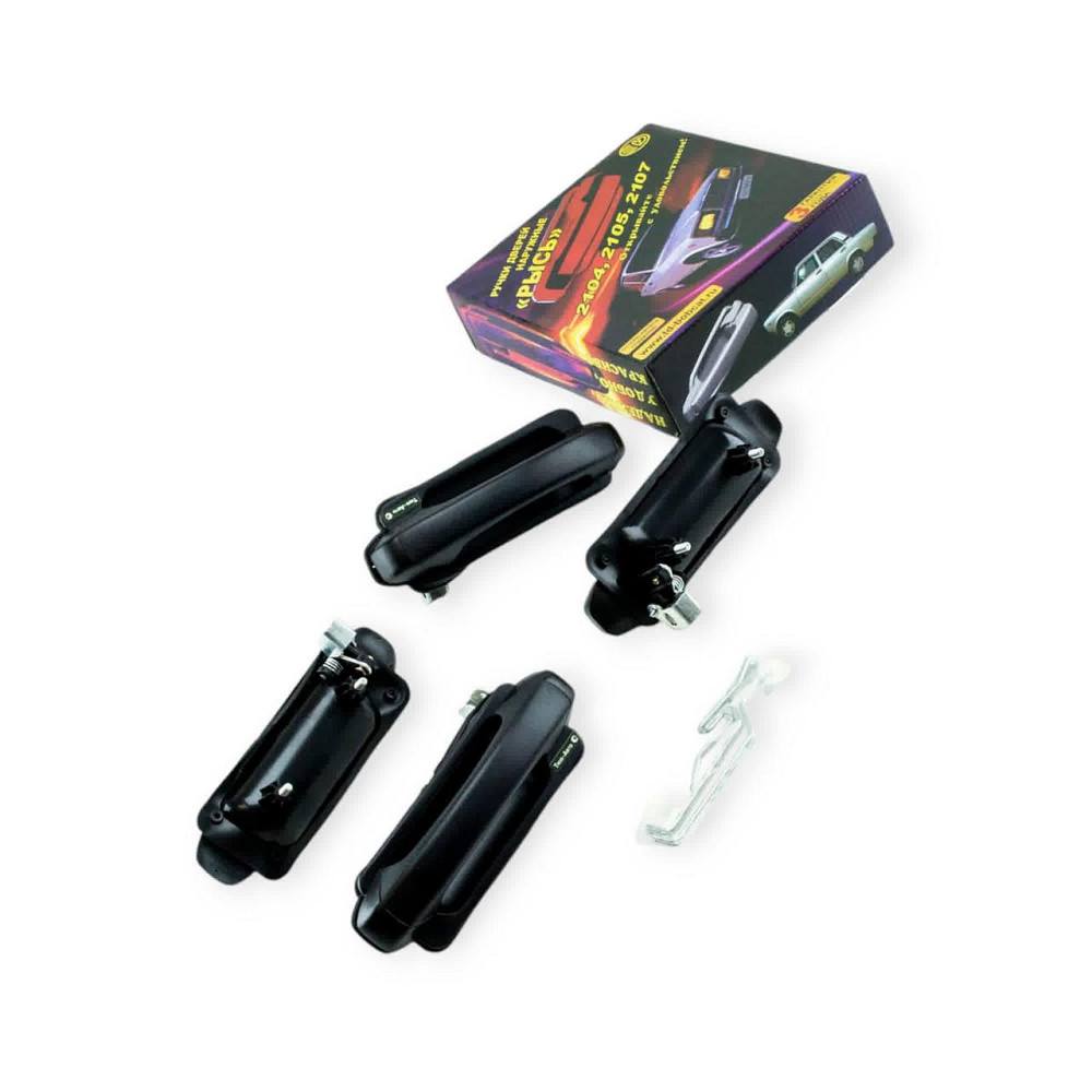 Ручка зовнішня 2104, 2105, 2107 Євро (к-кт 4 шт) Рись* двері Мукачево - фото 1