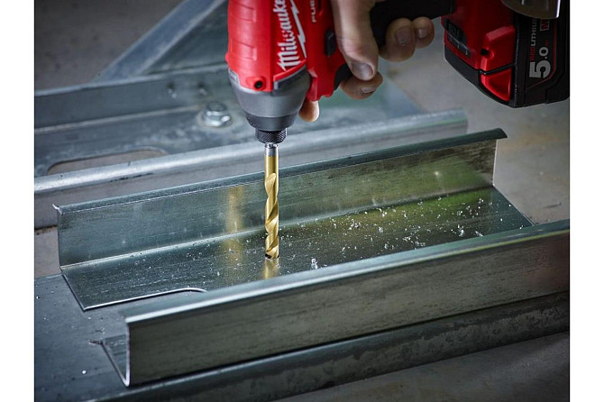 Сверло по металлу RedHEX HSS-G TiN (10х76х120 мм) Milwaukee 48894723 Коломия - фото 4