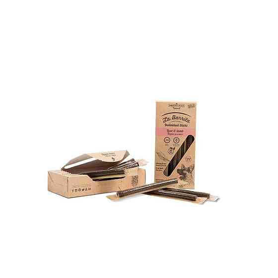 Ласощі для собак М'ясні палички Natural La Barrita з ягням і печінкою (12 шт) 150 г Вінниця