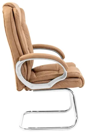 Офісне Конференційне Крісло Richman CaliforniaMustang Caramel Хром CF Карамельне Київ
