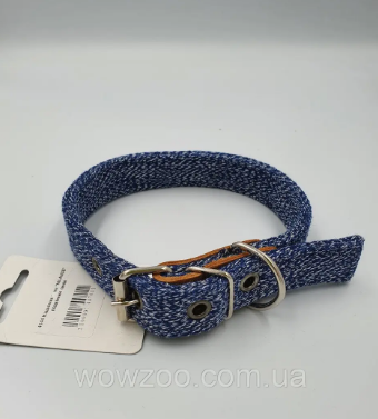 Нашийник 5524 25мм "MILANGE" одинарний (Синій) Вінниця - фото 1