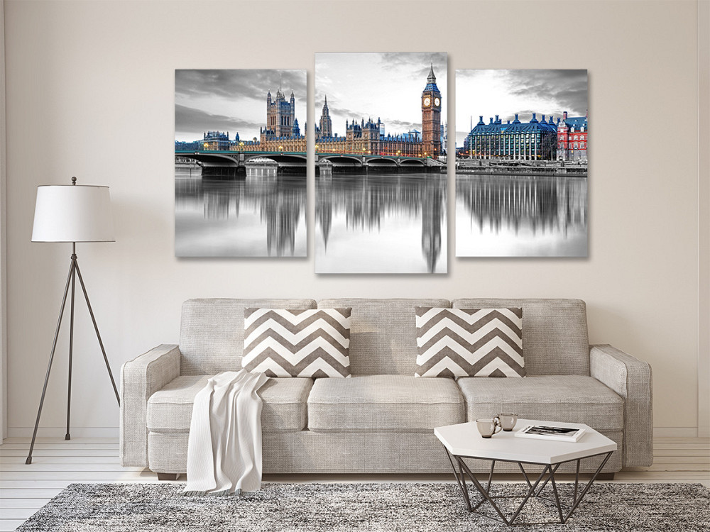 Модульная картина в гостиную / спальню  Лондон  Art-707_3 70x130 см Київ - фото 2