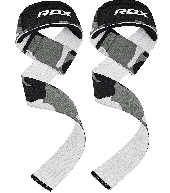 Лямки для тяги RDX W1 Gym Single Strap Camo Gray Plus Кам'янське - фото 1