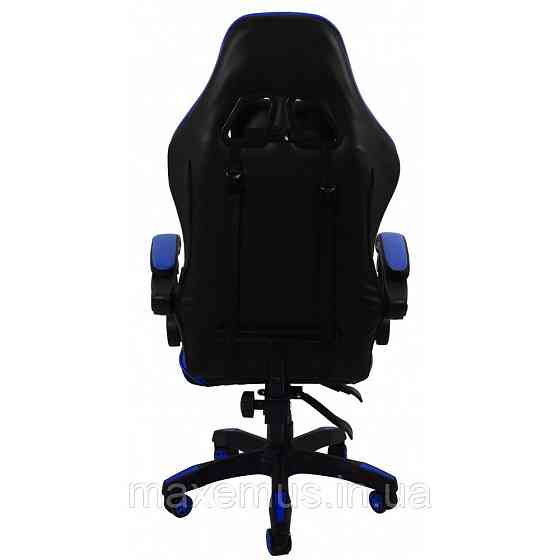 Кресло геймерское раскладное B 810 геймерский стул компьютерный с 2 подушками синий Мостиска
