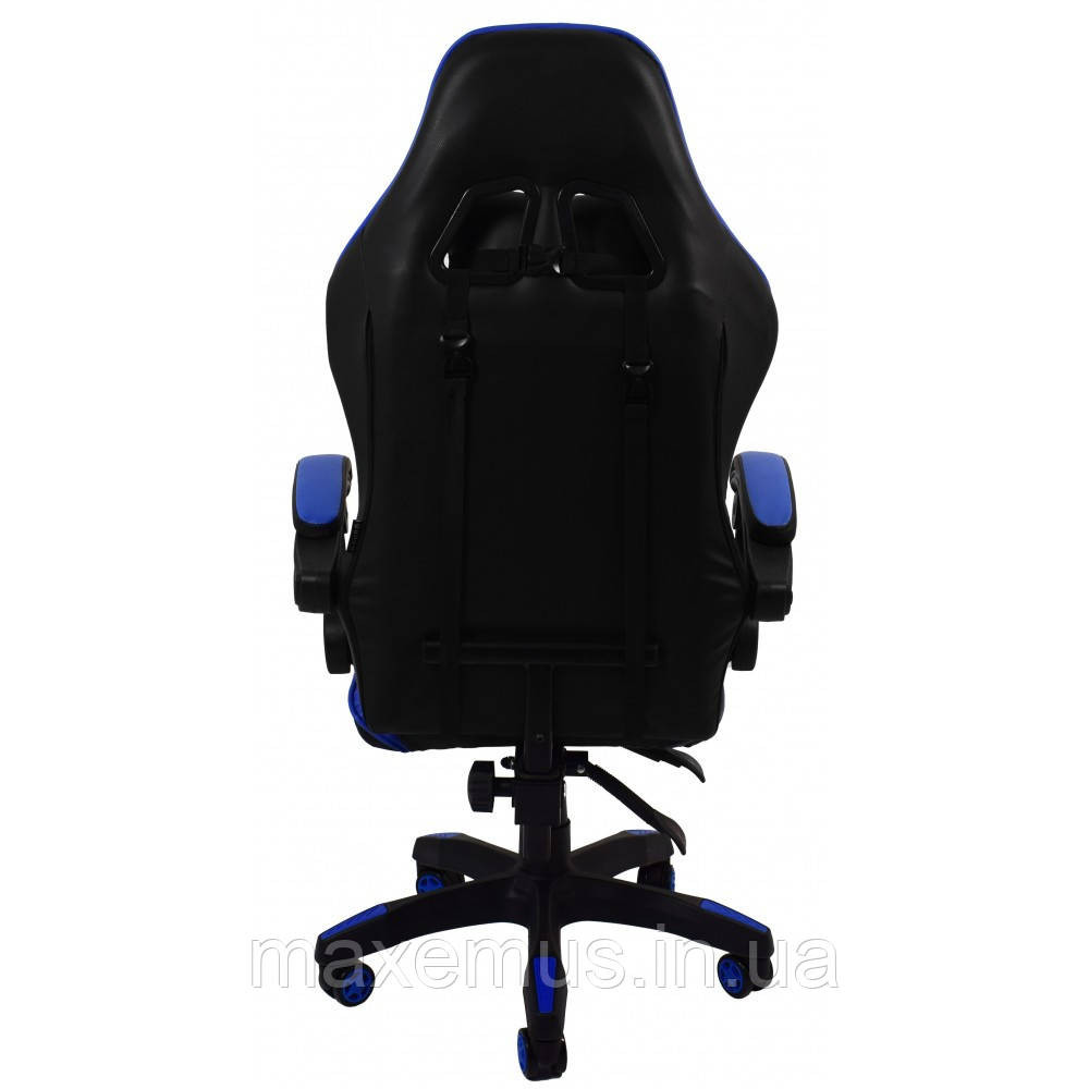 Кресло геймерское раскладное B 810 геймерский стул компьютерный с 2 подушками синий Мостиска - изображение 5
