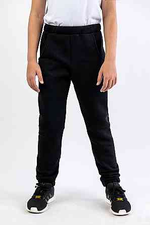 Детские теплые штаны с начесом, черные топ Юрма одяг 104 Киев