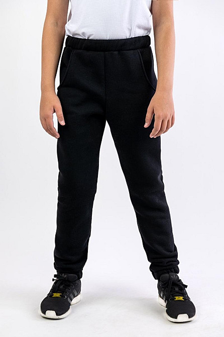 Дитячі теплі штани з начосом, чорні топ 104 Юрма одяг Київ - фото 3