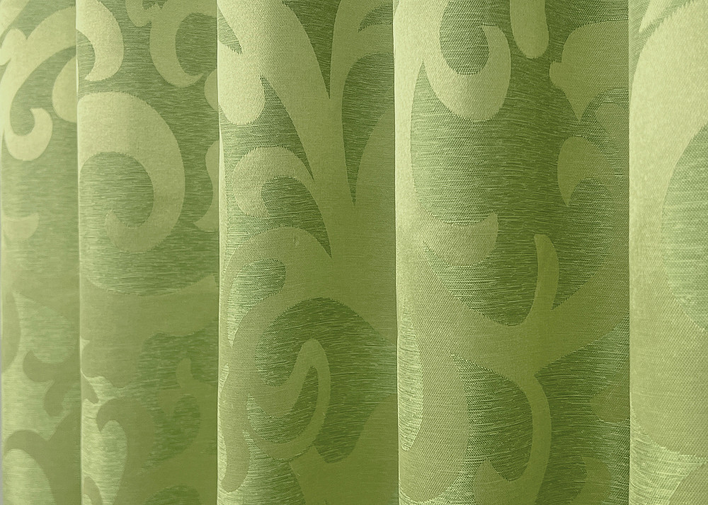 Комплект готових штор VR-Textil Жакард Вензель № 297ш Салатовий 130х170 см 2 шт (35-0406) Київ - фото 7