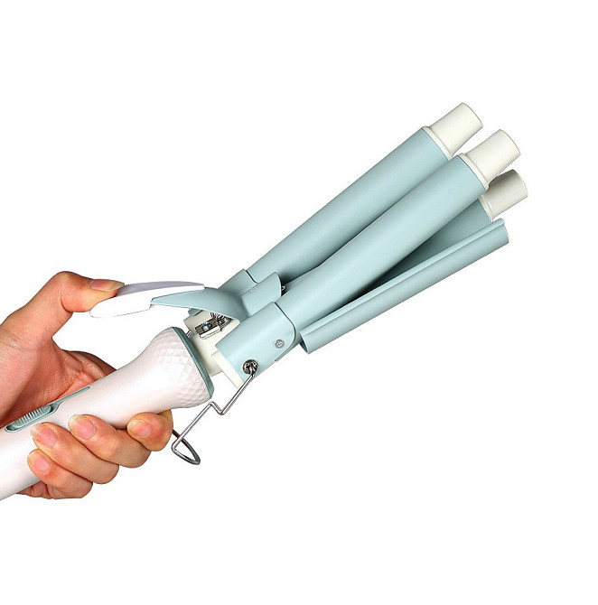 VGR Плойка для волосся потрійна з регулятором температури керамическая VGR HP-V-595 Коломыя - изображение 4