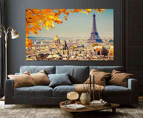 Картина холст в гостиную / спальню  Париж  MLP_128 80x120 см Киев