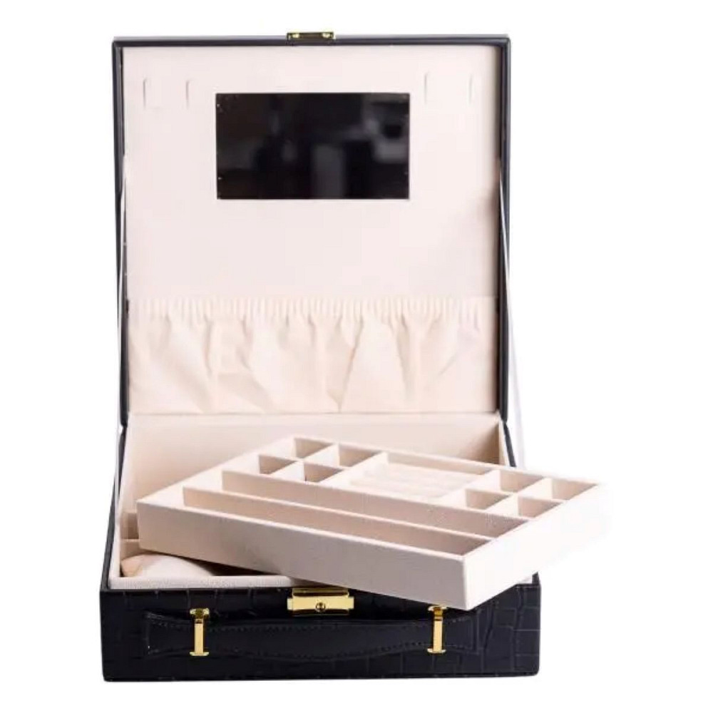 Yiwu Скринька для прикрас з еко шкіри 2 яруси органайзер для ювелірних виробів HP-5-35B Коломыя - изображение 3