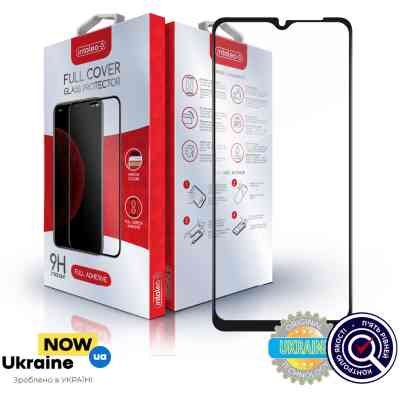 Стекло защитное Intaleo Full Glue Samsung A03 Black (1283126521638) Винница