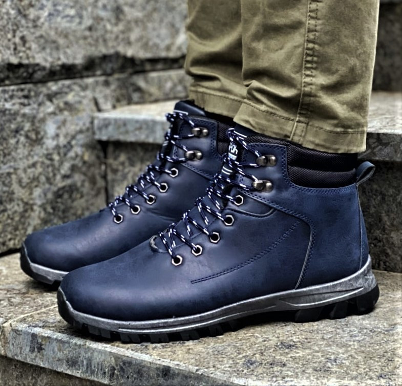 Черевики ЗИМНІ чоловічі Сині Кросівки з МЕХОМ (розміри: 41,43,44) — 0292 Дніпро - фото 1