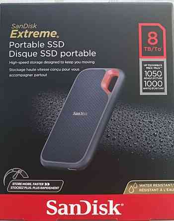 SanDisk Extreme Portable 8TB, 4TB SSD Накопичувач. Київ
