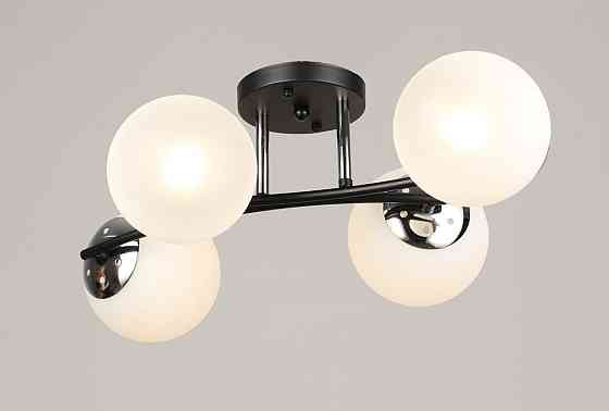 VALESO Люстра стельова на 4 плафони VALESO K2318/4 чорний+хром E27 Коломия