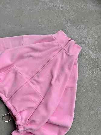 Жіноча повсякденна флісова оверсайз зіпка з кулісками двосторонній полар фліс Одеса