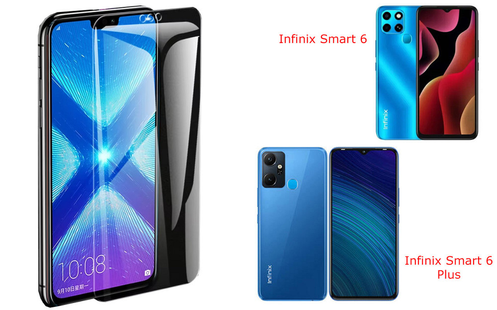 Защитное стекло NeoGlass для Infinix Smart 6, Smart 6 Plus – ультрапрозрачное и устойчивое Киев - изображение 2