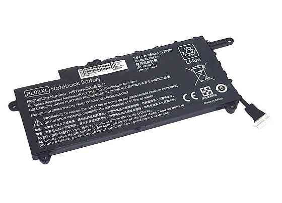 Аккумулятор для ноутбука HP PL02 Pavilion 11 7.6V Black 3800mAh OEM Винница