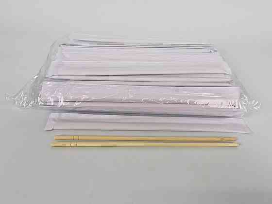 Палочки для суши бамбуковые круглые в бумажной индивидуальной упаковке 225 мм d=5 мм 100 шт/уп (30 уп/ящ) (1 Харьков