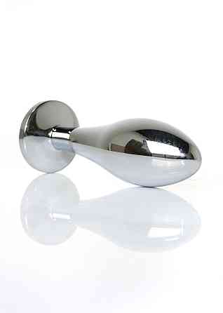 Анальная металлическая пробка Plug-Jewellery Silver PLUG-Rose M Sex Aura Киев