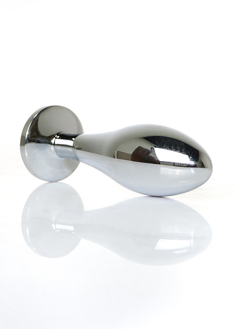 Анальная металлическая пробка Plug-Jewellery Silver PLUG-Rose M Sex Aura Киев - изображение 5