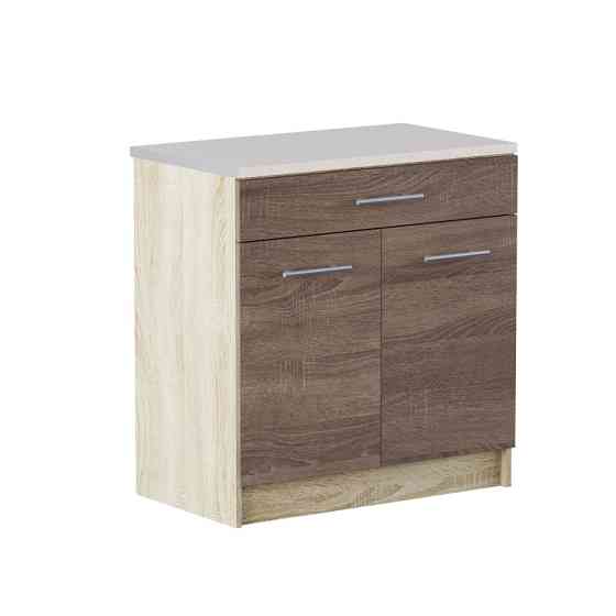 Кухонний модуль нижній з шухлядою Еверест Еко 800 дуб сонома/трюфель (без стільниці) 80х46х82 см (DTM-2910) Львів