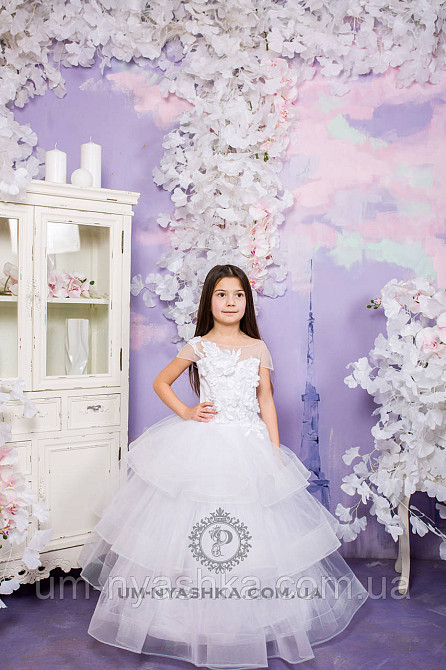 Платье Снежинка Детское длинное белое платье Снежинка Катрин 110-116 Кривой Рог - изображение 3