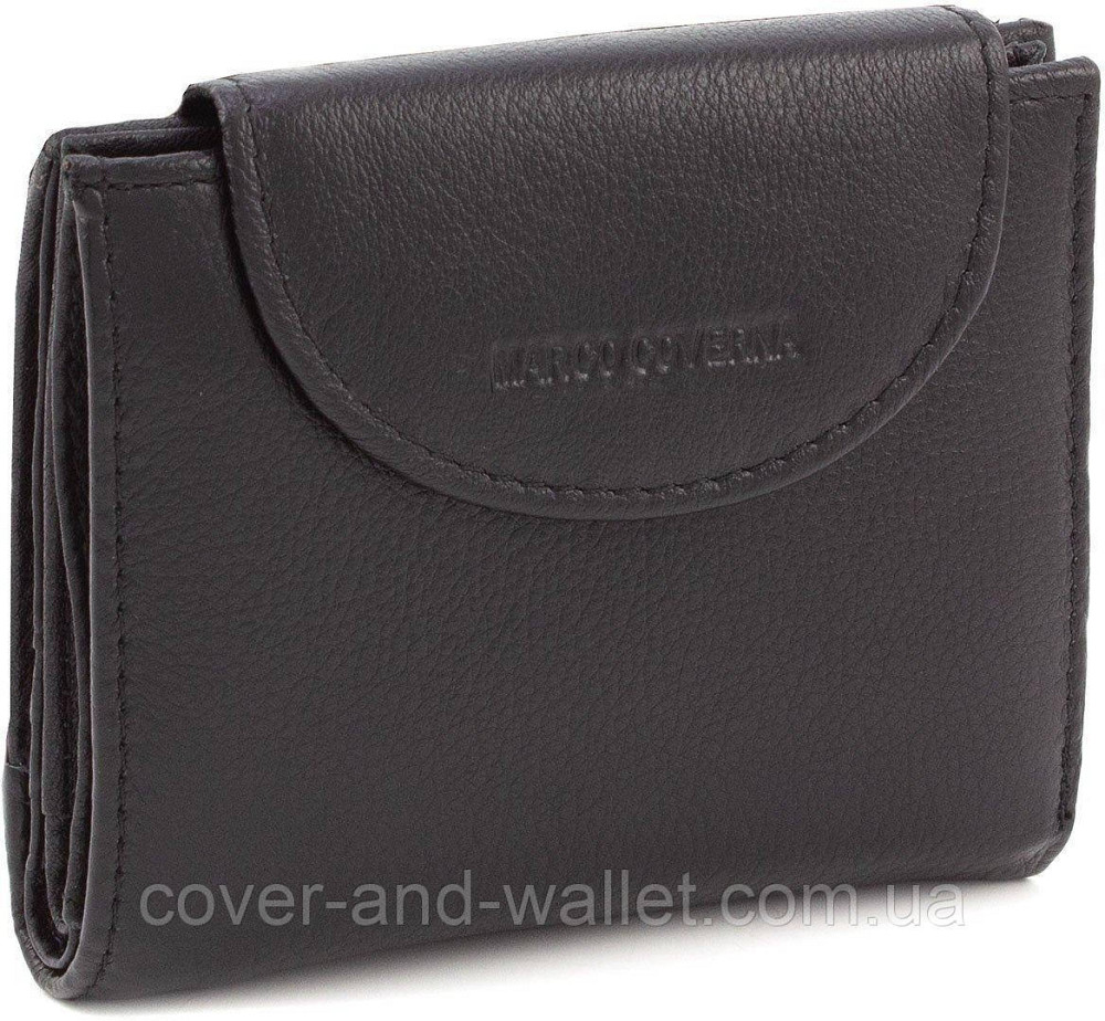 Женский кошелек небольшого размера на много карточек Marco Coverna Черный Киев - изображение 2