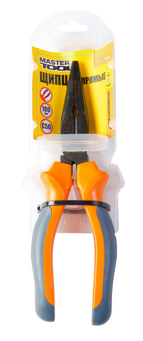 MASTERTOOL Щипці прямі MASTERTOOL 180 мм фосфатовані С50/HRC 55~65 25-2180 Коломия - фото 2