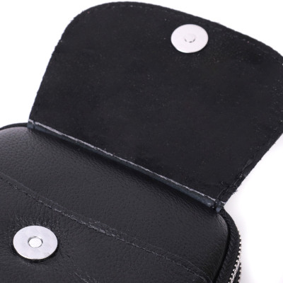 Сумка Vintage Вертикальная Для женщин на два отделения из натуральной кожи Черная (22399) Винница - изображение 6