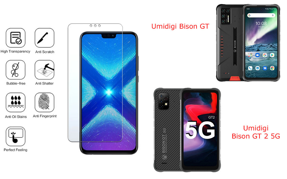 Защитное стекло NeoGlass для Umidigi Bison GT, Bison GT 2 5G – ультрапрозрачное и устойчивое Киев - изображение 4