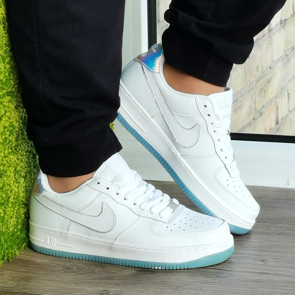 Кросівки Nike Білі Жіночі Форси Шкіряні Найк (розміри: 36,37,38,39,40,41) Дніпро - фото 2