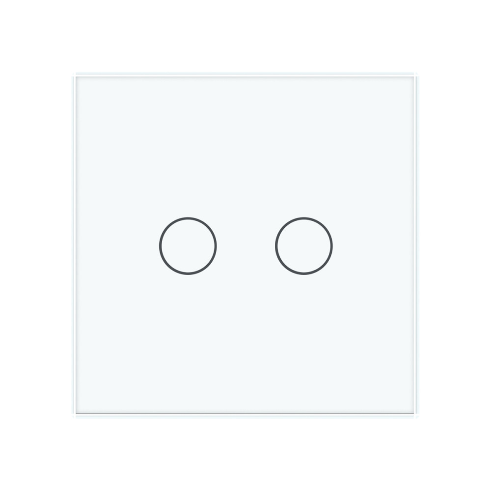 LIVOLO Безшумний сенсорний прохідний/перехресний вимикач 2 сенсора Livolo білий скло (VL-C702SQ Коломия - фото 6