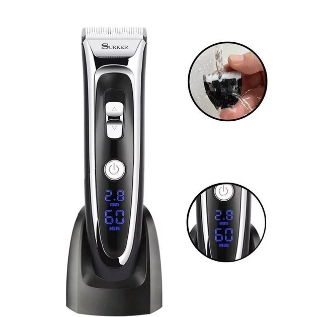 Машинка для стрижки волос Surker RFC-688B с LCD дисплеем Киев - изображение 3