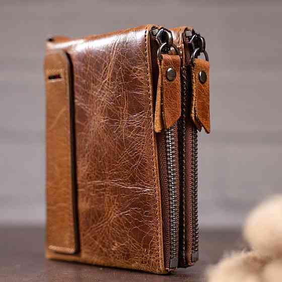 Кошелек мужской Vintage 14684 Cветло-коричневый Киев