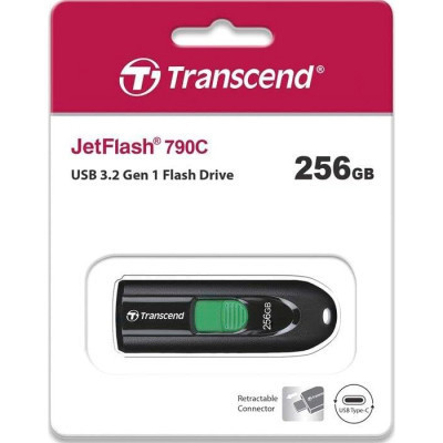 USB флеш накопичувач Transcend 256GB JetFlash 790C USB 3.2 Type-C (TS256GJF790C) Вінниця - фото 7
