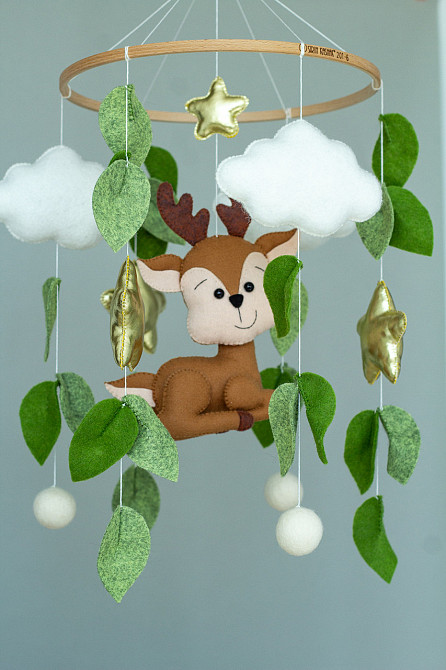 Мобіль на ліжечко WoollyFox «Оленя» Київ - фото 10