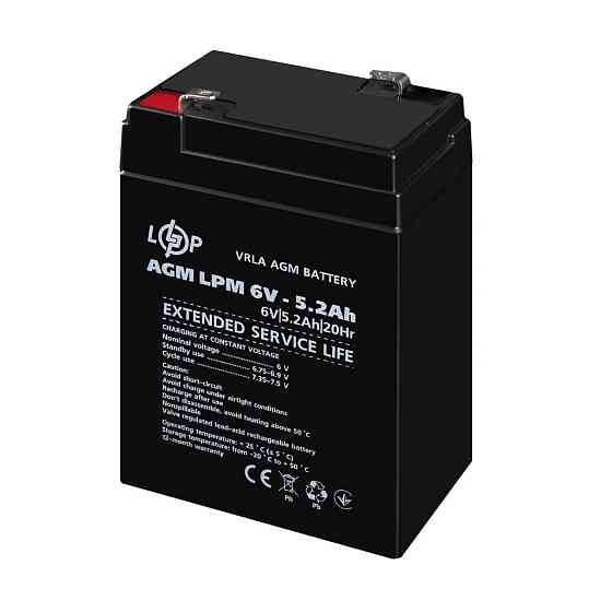 Акумулятор AGM LPM 6V - 5.2 Ah Київ