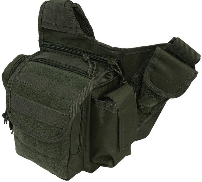 Багатофункціональна Сумка через плече 7 літрів Mil-Tec від Sturm "Molle Gray" (13726501) Olive Нововолинськ - фото 5
