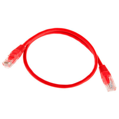 Патч-корд 0.25м, RJ-45, Cat.5e, CU, медь, красный Ritar (PCR-CU/0.25Rd / 04263) Винница - изображение 1