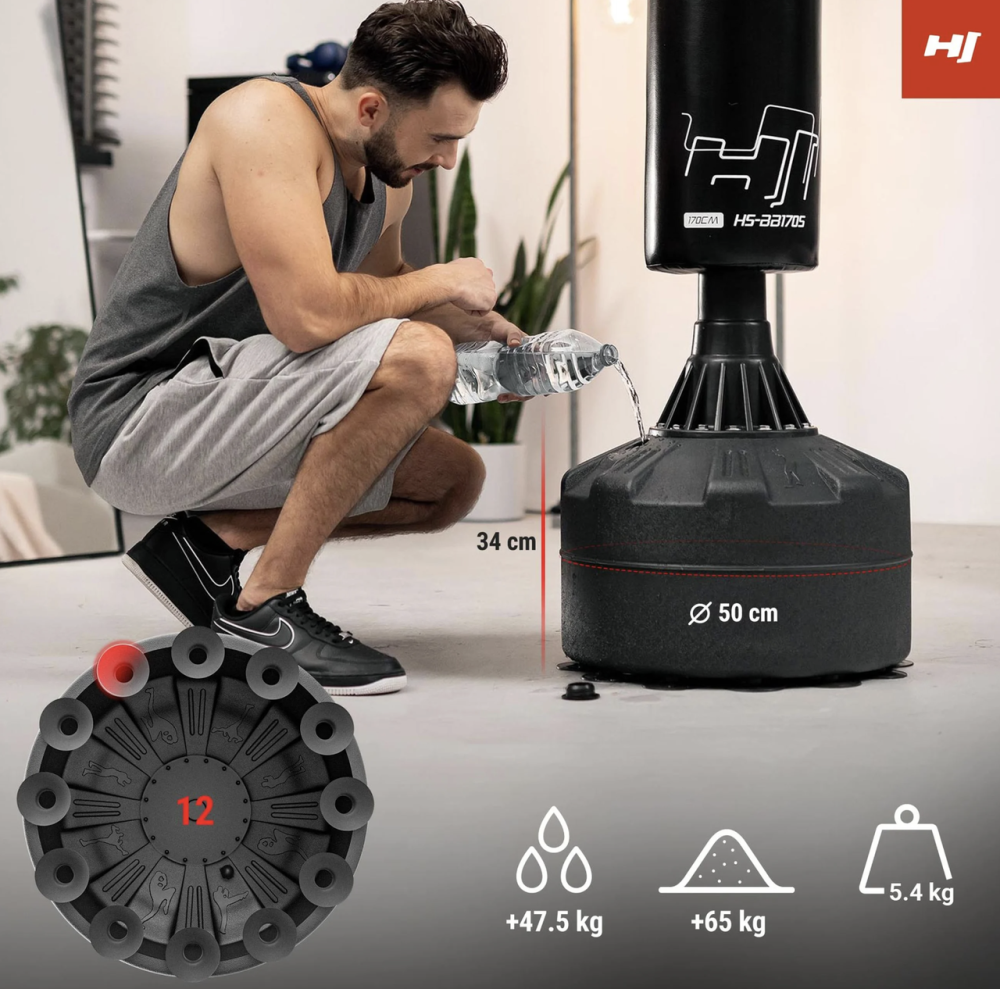 Боксерський мішок для підлоги підлоговий груша для боксу та кікбоксингу тренажер для дому та спортзалу Київ - фото 7