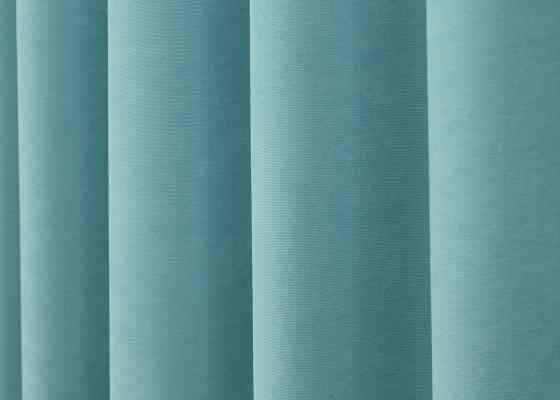 Шторна тканина мікровелюр Petek колір Блакитний 1524ш Київ