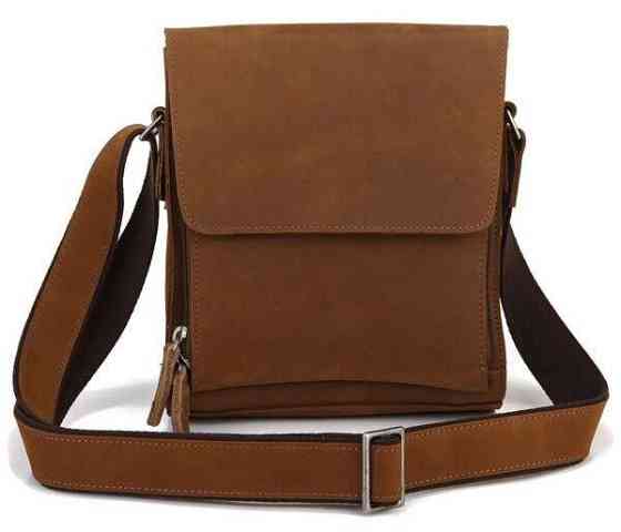 Сумка мужская Vintage 14159 из винтажной кожи Коричневая Киев