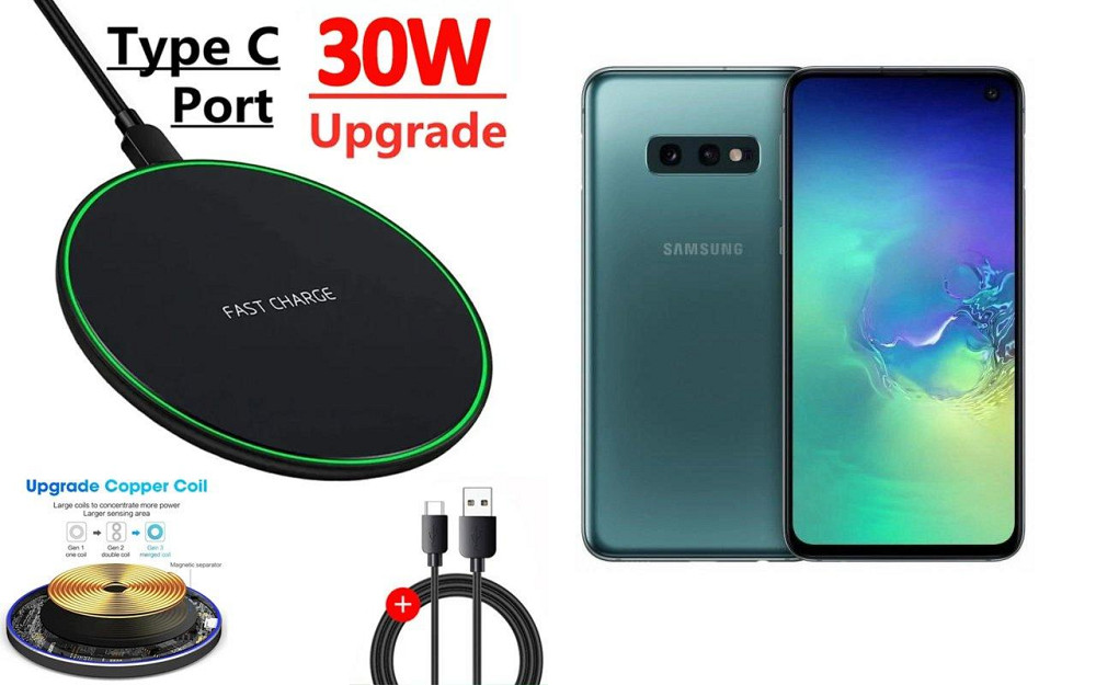 Беспроводное зарядное устройство Copper до 30W для Nokia 9 DS, USB-C, LED Киев - изображение 1