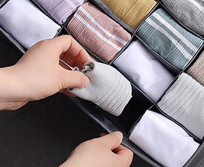 Комплект Органайзеров для нижнего белья 4 шт Ruhhy (19914) Grey Нововолынск - изображение 10