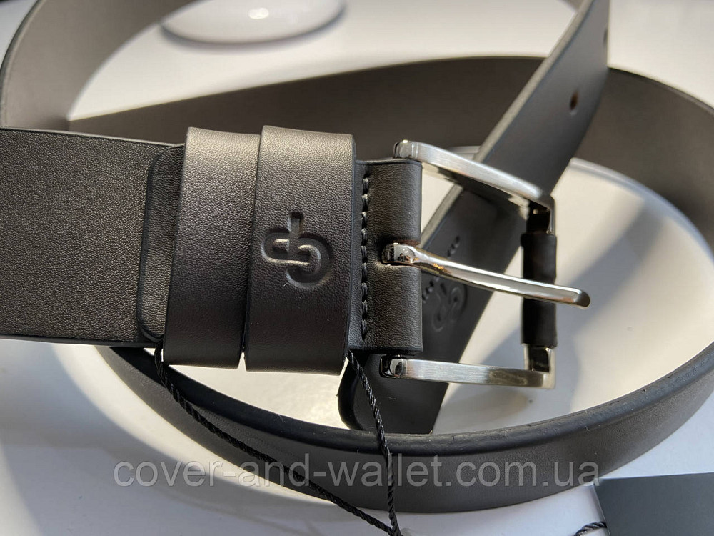 Мужской коричневый кожаный ремень из итальянской кожи Grande Pelle Rullo 38мм Киев - изображение 3