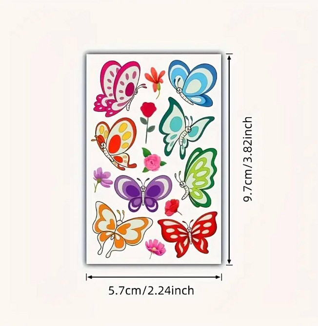 Тимчасові тату-наклейки для дітей, що світяться – 30 аркушів Київ - фото 3