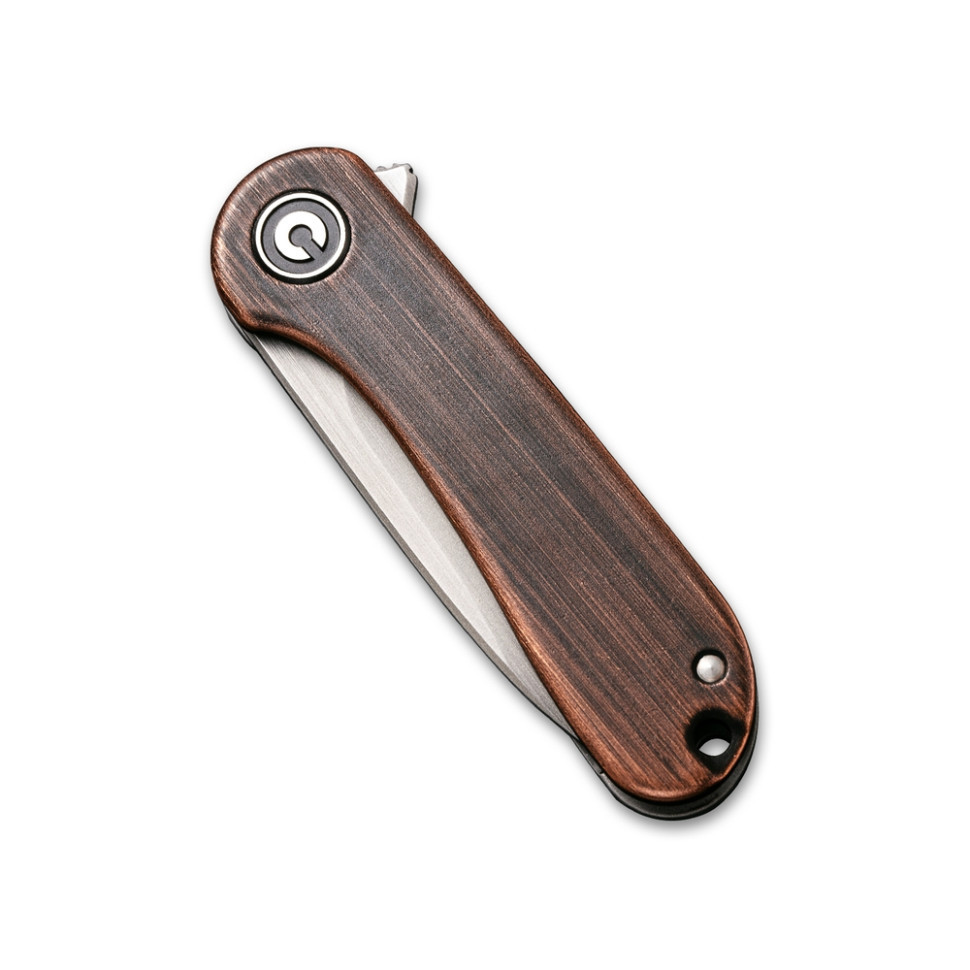Ніж складаний кишеньковий Civivi Mini Elementum Flipper, (4.7 см) 14C28N / Copper коричневий Київ - фото 4